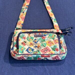 VERA BRADLEY Hipster Crossbody Bag — Cuban Stamps Pattern
